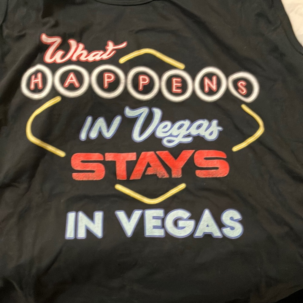 Port and company fan favorite 2Xl “what happens in Vegas” tank